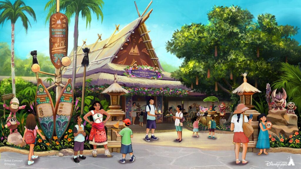Un nouveau restaurant inspire de Vaiana a Hong Kong Disneyland